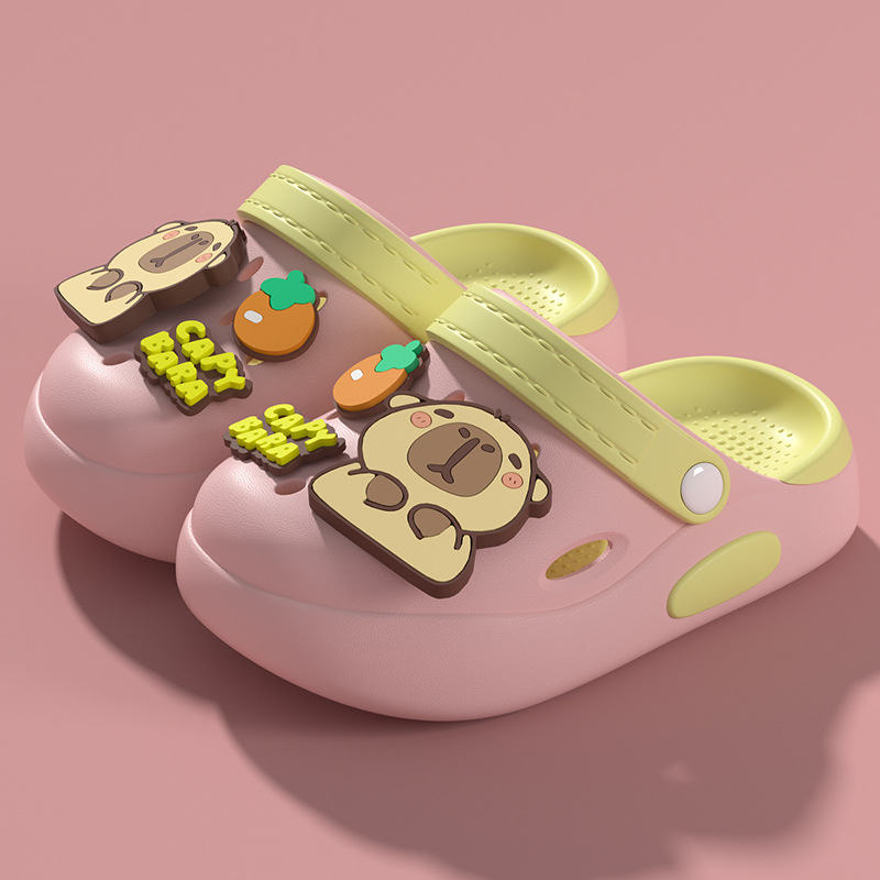 Sandale pentru copii din EVA perforate — slip-on, unisex, fără căptușeală, antiderapante interne