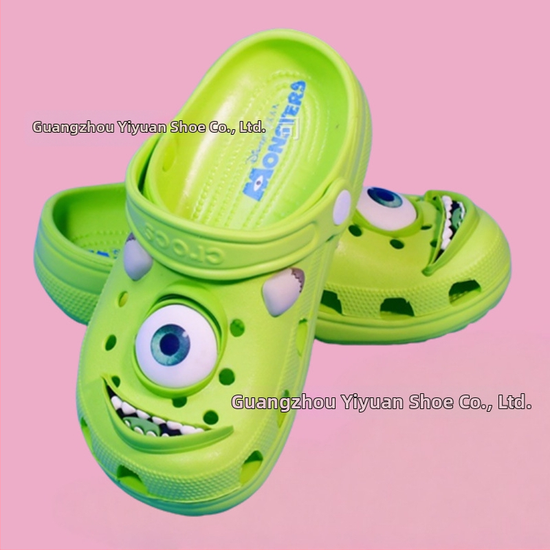 Sandale cu partea superioară EVA și talpa EVA; respirante, impermeabile și antiderapante; înălțimea călcâiului 2 cm; stil Cartoon Paradise; pentru bărbați 18–40 ani; lansate vara 2025.