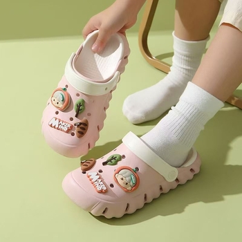 Mingya Dječje EVA sandale za plažu - Unisex, Cartoon Paradise Stil, Dvostruka Upotreba, Dvobojna Potplata