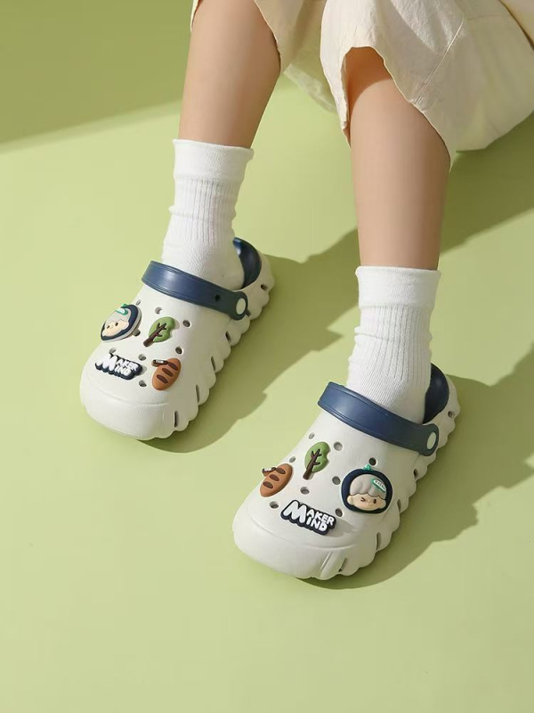 Mingya Dječje EVA sandale za plažu - Unisex, Cartoon Paradise Stil, Dvostruka Upotreba, Dvobojna Potplata