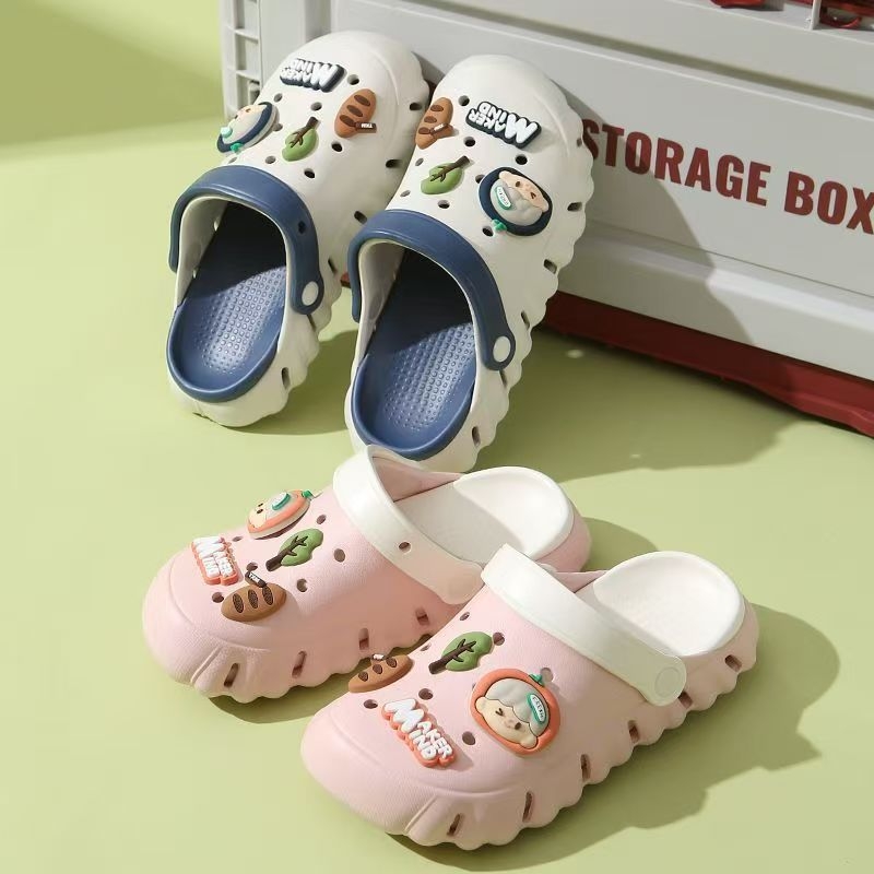 Mingya Dječje EVA sandale za plažu - Unisex, Cartoon Paradise Stil, Dvostruka Upotreba, Dvobojna Potplata