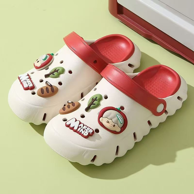 Mingya Dječje EVA sandale za plažu - Unisex, Cartoon Paradise Stil, Dvostruka Upotreba, Dvobojna Potplata