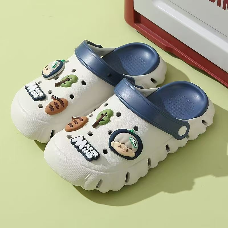 Mingya Dječje EVA sandale za plažu - Unisex, Cartoon Paradise Stil, Dvostruka Upotreba, Dvobojna Potplata