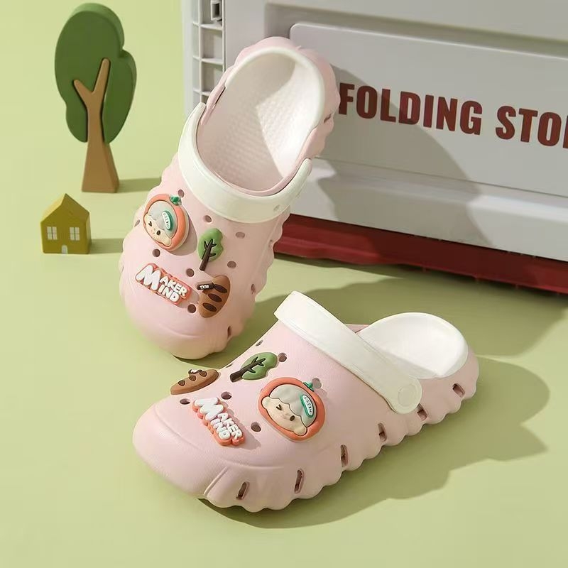 Mingya Dječje EVA sandale za plažu - Unisex, Cartoon Paradise Stil, Dvostruka Upotreba, Dvobojna Potplata