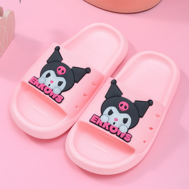 Papuci de copii cu model desen animat, partea superioară și talpa din PVC, unisex, impermeabili, anti-alunecare, lansate în toamna 2023.