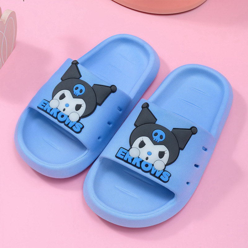 Papuci de copii cu model desen animat, partea superioară și talpa din PVC, unisex, impermeabili, anti-alunecare, lansate în toamna 2023.