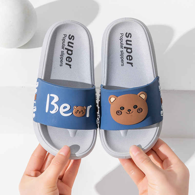 Papuci de copii - Model desen animat, partea superioară PVC și talpă PVC, antiderapant, vară