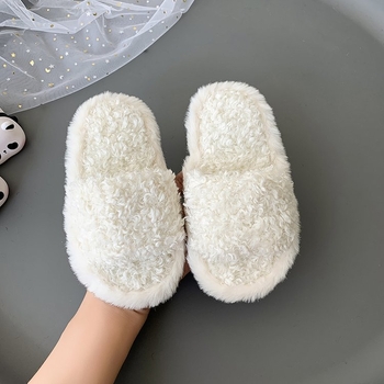 Dječje plišane papuče s gornjim dijelom od koral fleksa, PVC đon – unisex, zima i jesen, uzrast 4–6 godina