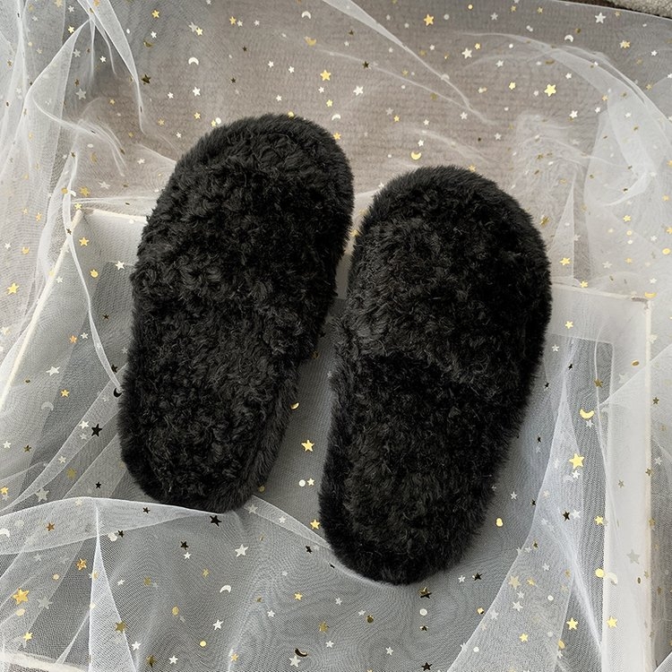 Dječje plišane papuče s gornjim dijelom od koral fleksa, PVC đon – unisex, zima i jesen, uzrast 4–6 godina