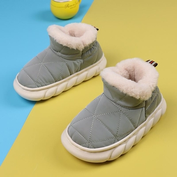 Papuci de interior pentru copii, cu călcâi închis, partea superioară din piele artificială, talpă TPR, pentru vârste 1–12 ani