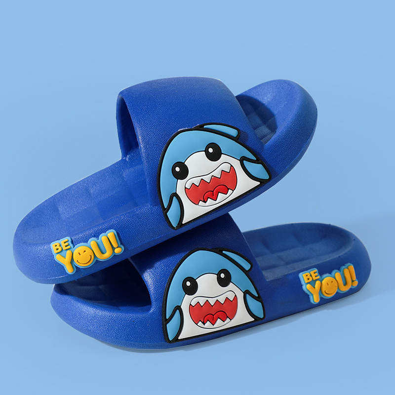 Slapi copii cu design desen animat, partea superioară PVC, talpă PVC, unisex, relief gravat, vârsta 1–6 ani