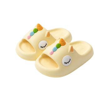 Gyerekeknek szandál nyárra, EVA felső rész és EVA talp, unikornis mintával, lélegző és csúszásmentes, 4–12 éveseknek