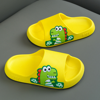 Gyermekeknek szánt rajzfilmszerű dinoszaurusz szandál, PVC felsőrész és talp, légáteresztő, csúszásmentes, szagtartó