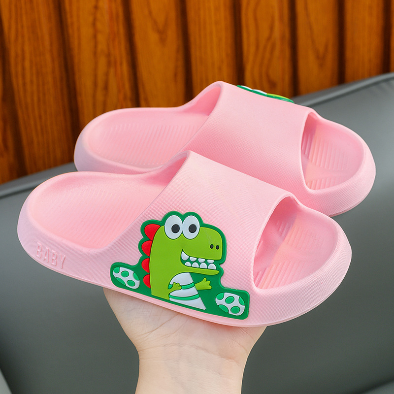 Gyermekeknek szánt rajzfilmszerű dinoszaurusz szandál, PVC felsőrész és talp, légáteresztő, csúszásmentes, szagtartó