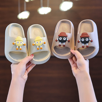 Gyerekek EVA szandálok | Cartoon mintás, lélegző, csúszásmentes, vastag talpú beltéri szandálok, uniszex, 4–12 évesek