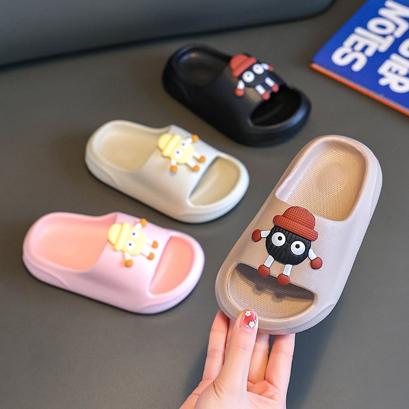Gyerekek EVA szandálok | Cartoon mintás, lélegző, csúszásmentes, vastag talpú beltéri szandálok, uniszex, 4–12 évesek