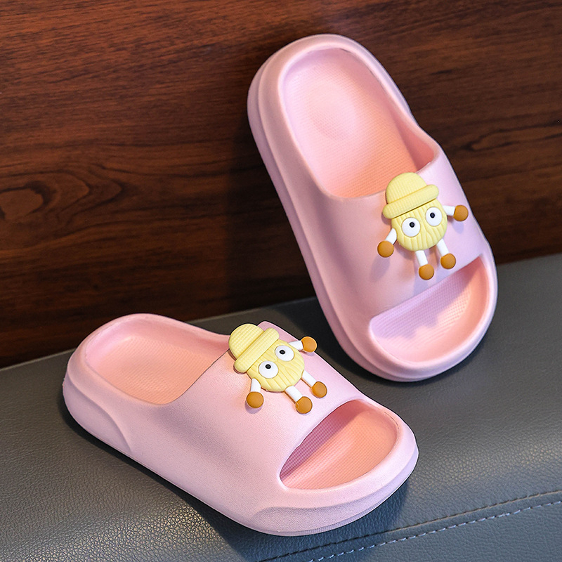 Gyerekek EVA szandálok | Cartoon mintás, lélegző, csúszásmentes, vastag talpú beltéri szandálok, uniszex, 4–12 évesek
