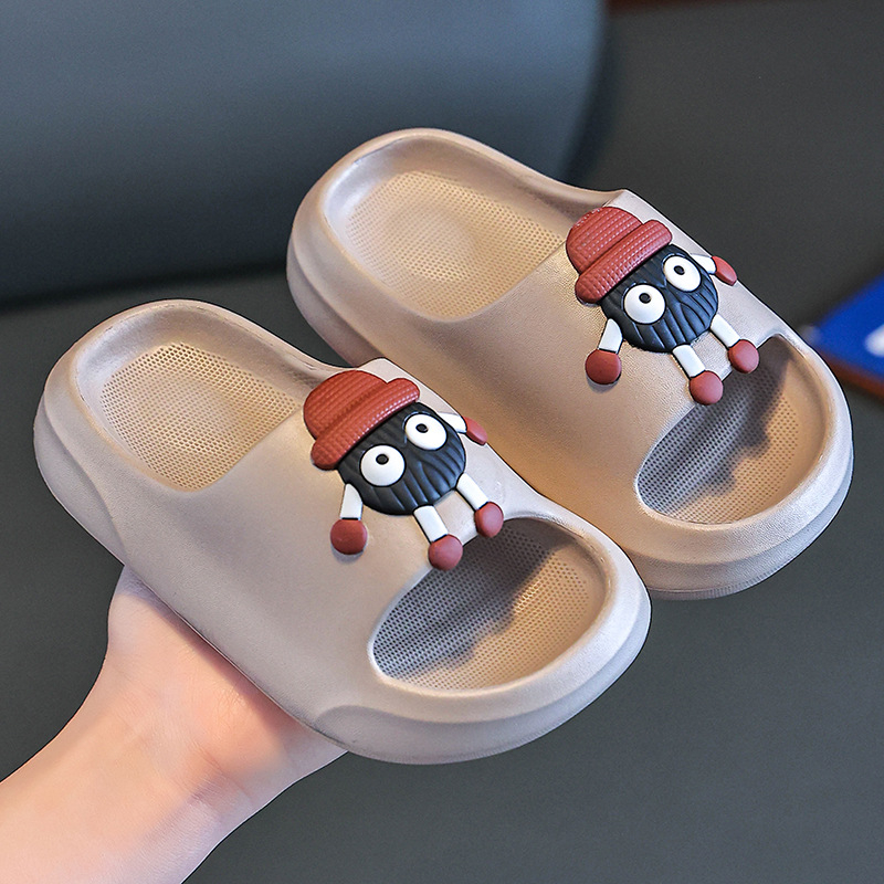 Gyerekek EVA szandálok | Cartoon mintás, lélegző, csúszásmentes, vastag talpú beltéri szandálok, uniszex, 4–12 évesek