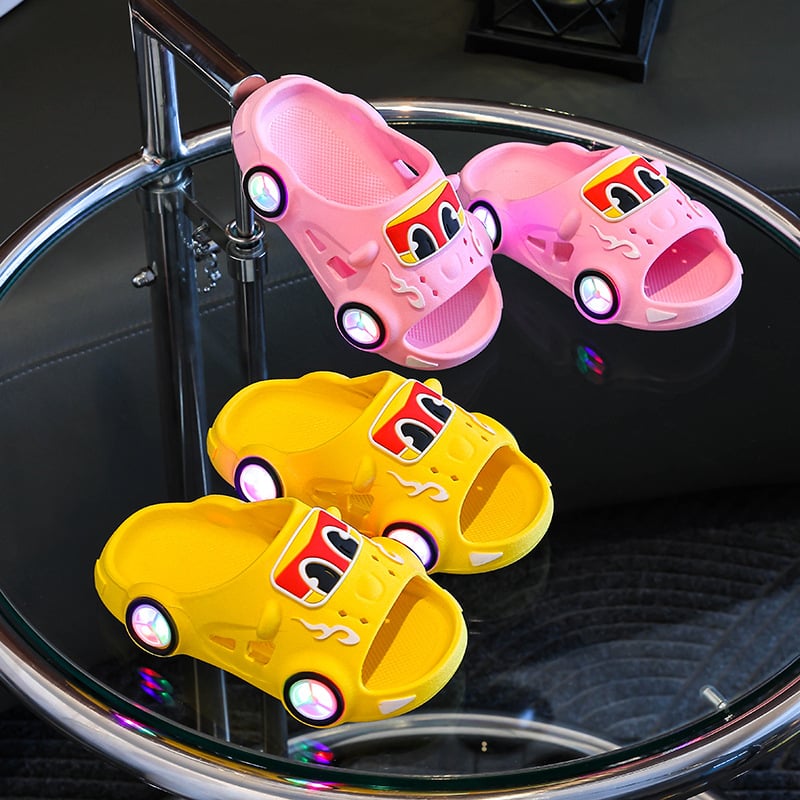 Dječje svjetleće sandale s motivom automobila, unisex