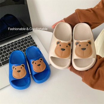 Gyerekeknek készült papucs Cartoon nyuszis mintával, PVC felsőrész és talp, 1-16 éveseknek, Nyár 2024