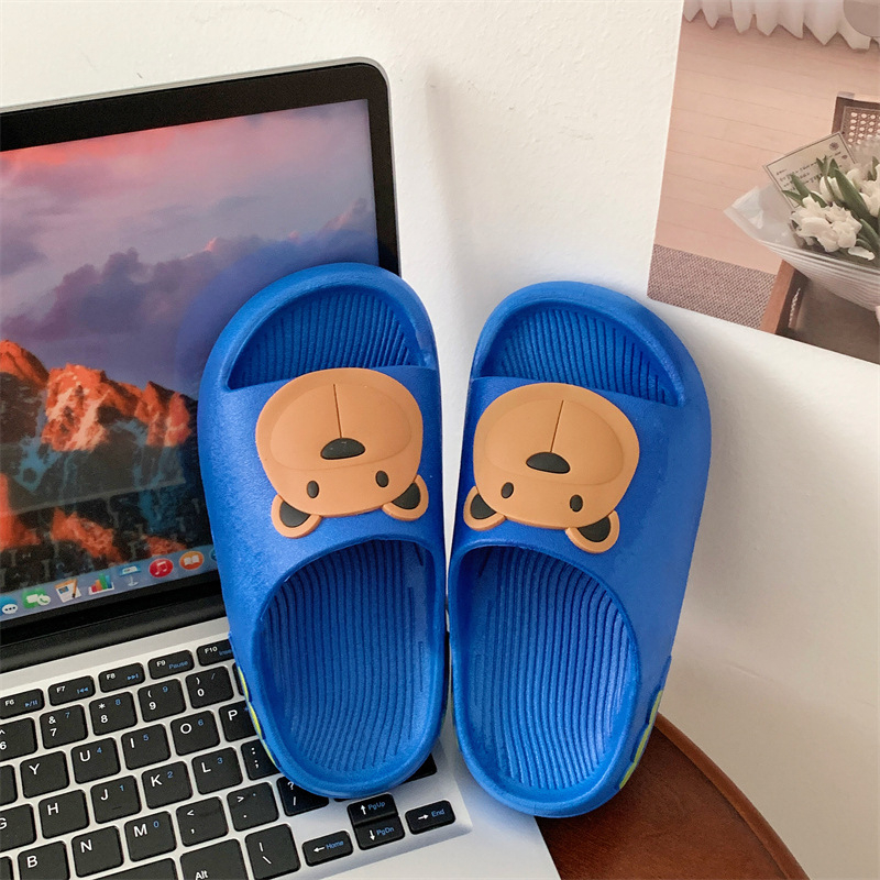 Gyerekeknek készült papucs Cartoon nyuszis mintával, PVC felsőrész és talp, 1-16 éveseknek, Nyár 2024