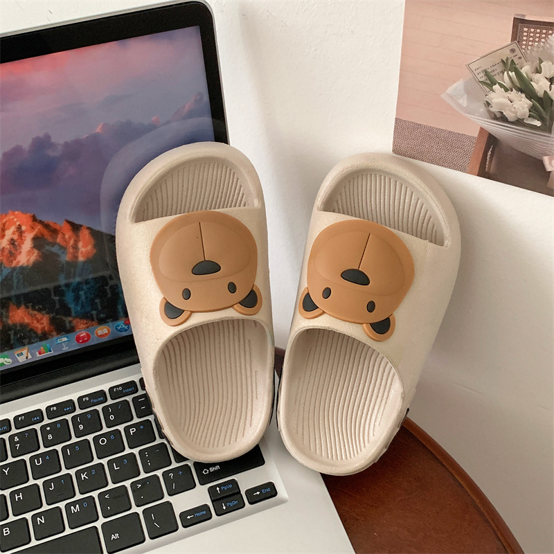 Gyerekeknek készült papucs Cartoon nyuszis mintával, PVC felsőrész és talp, 1-16 éveseknek, Nyár 2024