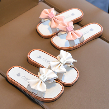 Lányoknak való PVC pántos papucs, hercegnő stílus, légáteresztő, csúszásmentes, kopásálló, 4-16 éveseknek, nyár 2025