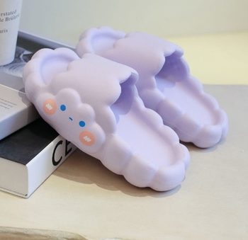 Papuci EVA de vară pentru fete, model nor, antiderapant, cu partea superioară EVA și talpa EVA, pentru copii între 4 și 12 ani