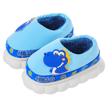 Tide Duck Dječje pamučne papuče za kuću, vodootporne zimske, s toplom fleec podstavom, protuklizna potplata, unisex