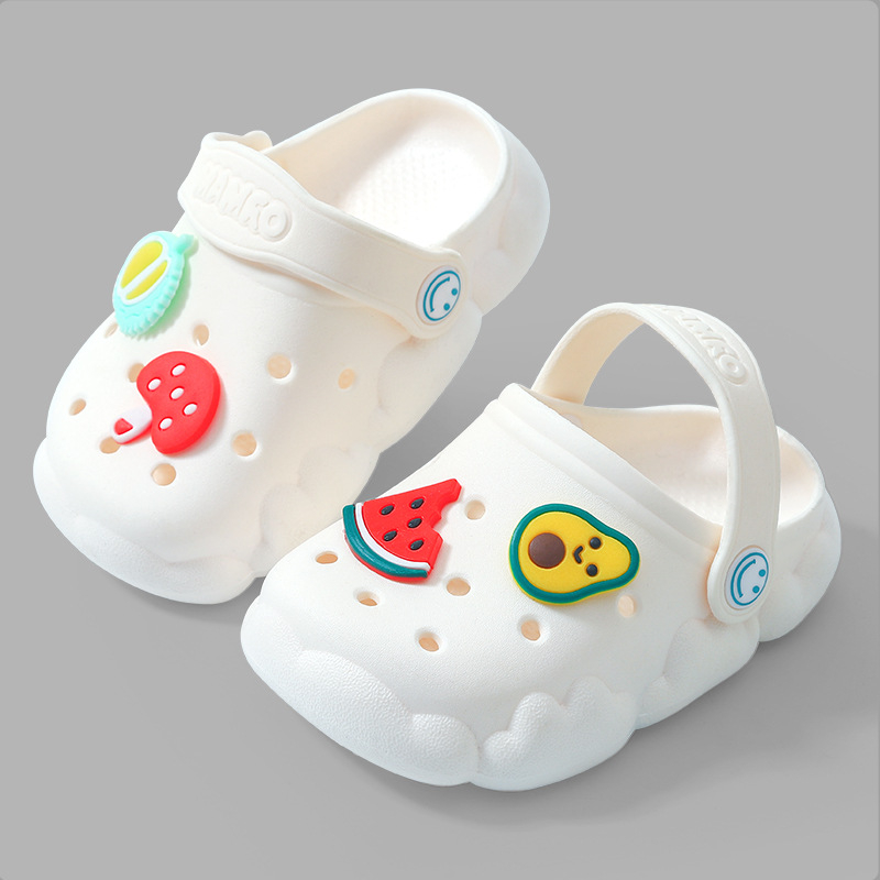 Dječje sandale Baotou stila, prozračne, lagane, unisex, gornji dio PVC, bez podstava, protuklizna potplata