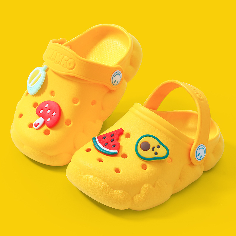 Dječje sandale Baotou stila, prozračne, lagane, unisex, gornji dio PVC, bez podstava, protuklizna potplata