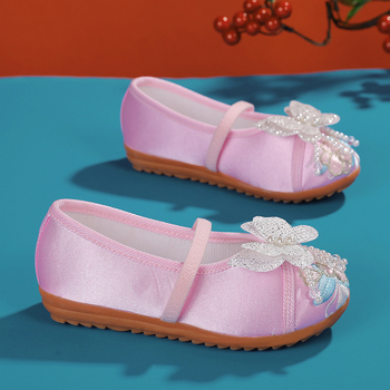 Tradicionalne platnene cipele za djevojčice, gornja tkanina od lana, MD potplat, lagane, vodootporne, jednobojne