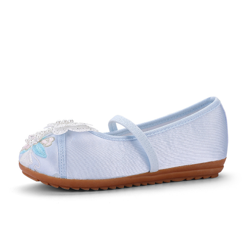 Tradicionalne platnene cipele za djevojčice, gornja tkanina od lana, MD potplat, lagane, vodootporne, jednobojne