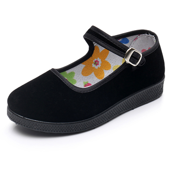 Dječje plesne cipele - gornji dio od nubuka, gumena potplat, jednobojni uzorak, za formalne plesne izvedbe, nacionalni stil