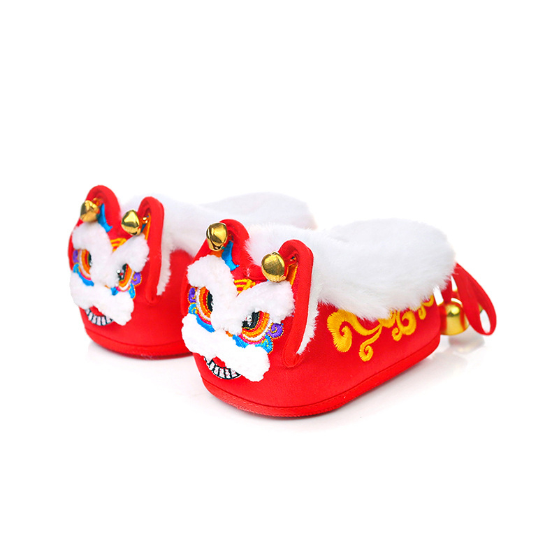 Cipele s tigrovom glavom, gornji dio od svile, potplat od platna, crtani uzorak, unisex, za djecu 1–3 godine