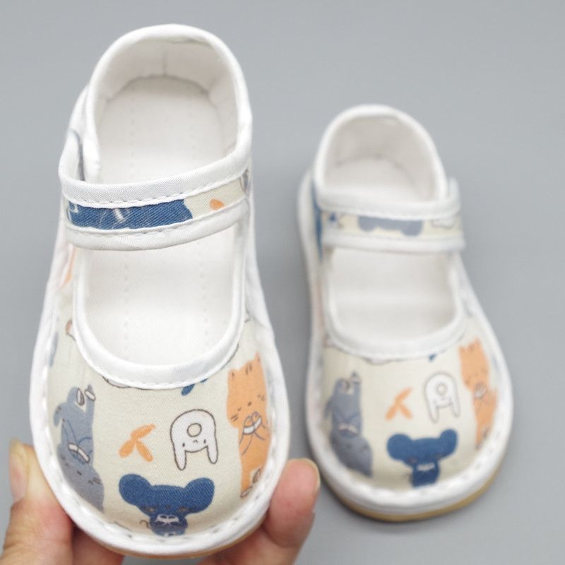 Tigris fejű vászoncipő 1–3 éveseknek, felső rész pamut, talp pamut, friss és tiszta stílus