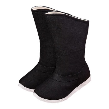 Gyerekeknek készült etno stílusú vászon csizma – felső rész: pamutvászon; minta: állatok; talp: gumi; vastagított kialakítás