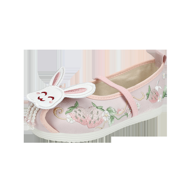 Dječje brodirane tradicionalne lanene cipele, unisex, lagane, uzrast 4–16 godina