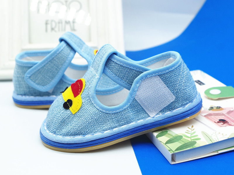 Ručni rad unisex dječje tenisice 1–3 godine, gornji dio od pamuka, Velcro kopčanje