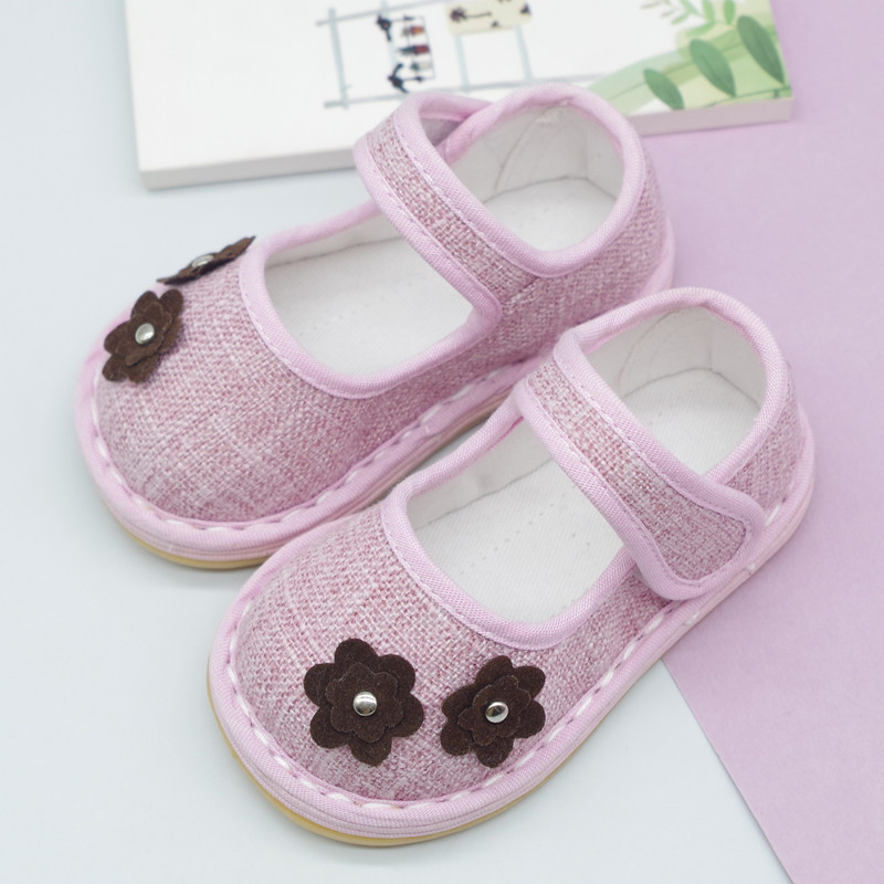 Ručni rad unisex dječje tenisice 1–3 godine, gornji dio od pamuka, Velcro kopčanje