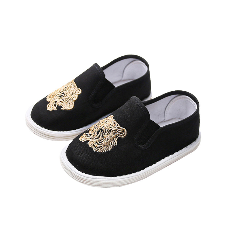 Dječje tradicionalne platnene tenisice s broderijom, prozračne, lagane, protuklizne, retro stil