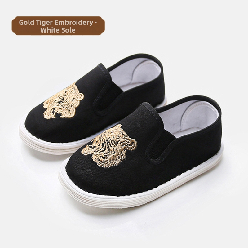 Dječje tradicionalne platnene tenisice s broderijom, prozračne, lagane, protuklizne, retro stil