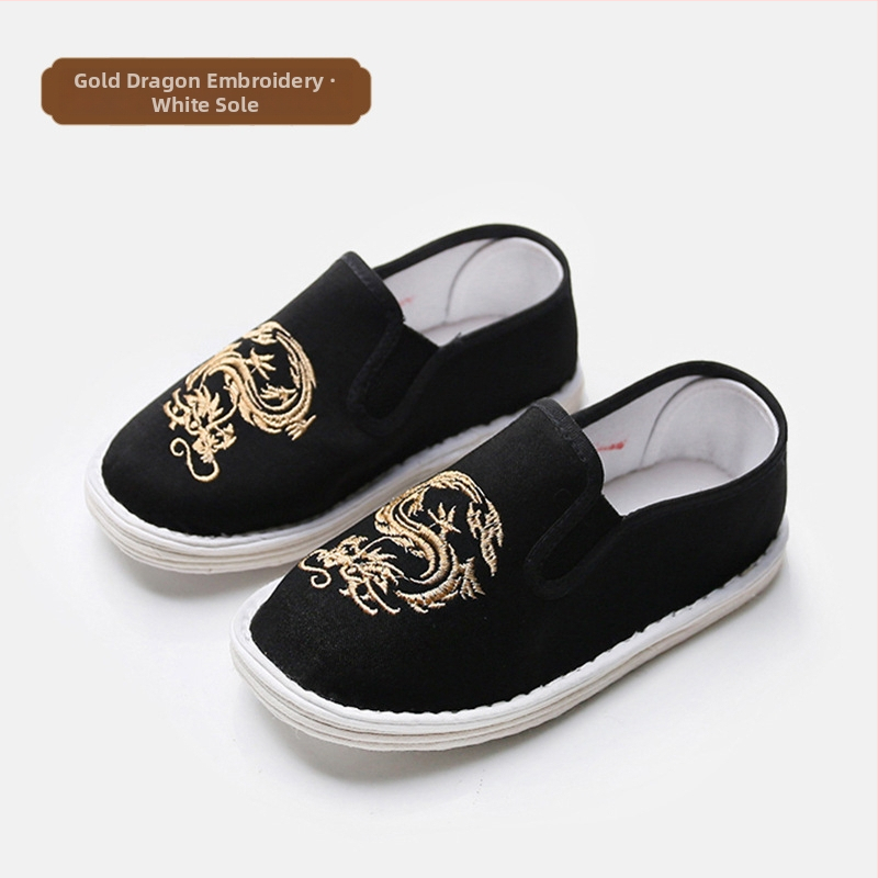 Dječje tradicionalne platnene tenisice s broderijom, prozračne, lagane, protuklizne, retro stil