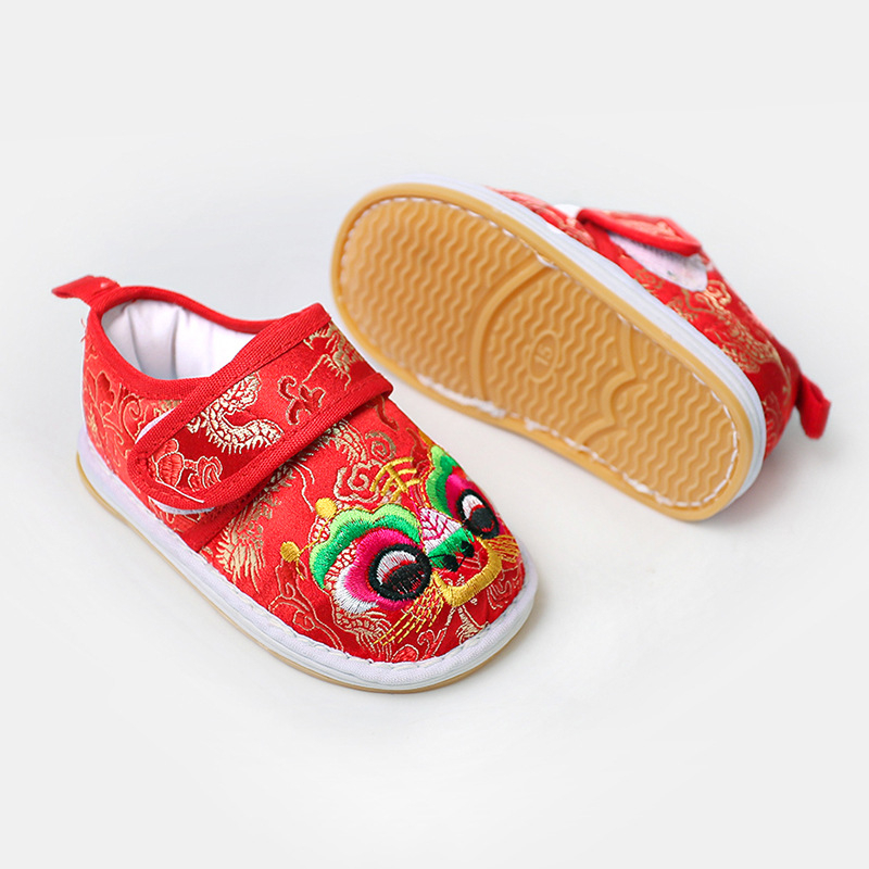 Dječje cipele s tigrovom glavom, Velcro zatvaranje, prozračne, potplat od tkanine i gume, debela potplat