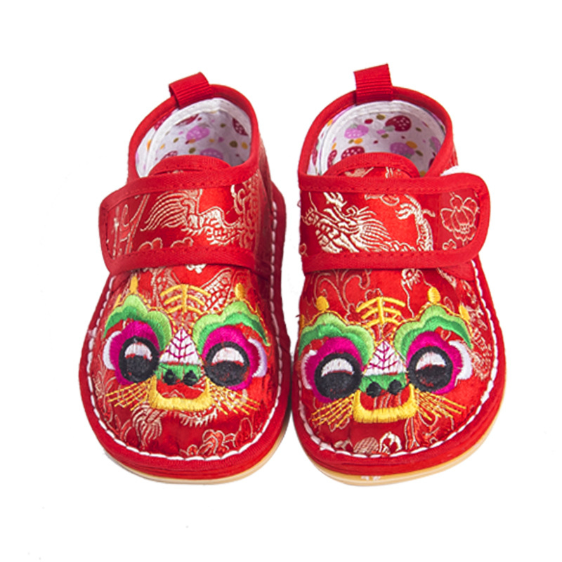 Dječje cipele s tigrovom glavom, Velcro zatvaranje, prozračne, potplat od tkanine i gume, debela potplat