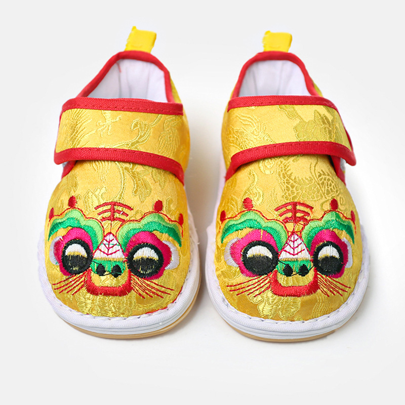 Dječje cipele s tigrovom glavom, Velcro zatvaranje, prozračne, potplat od tkanine i gume, debela potplat