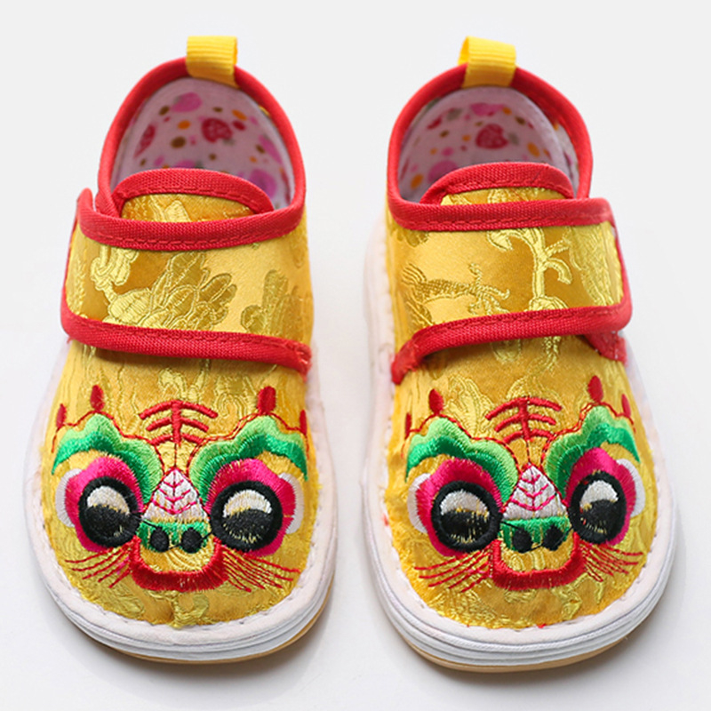 Dječje cipele s tigrovom glavom, Velcro zatvaranje, prozračne, potplat od tkanine i gume, debela potplat