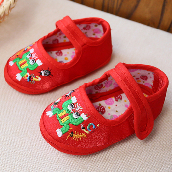 Cipele za bebe s tigrovom glavom od satena, mekane potplate, unisex za hodanje