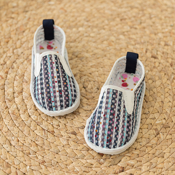 Dječje platnene cipele, gornji dio od platna, zatvaranje s elastikom, prozračne, lagane, protuklizne, ljeto, 1-3 godine