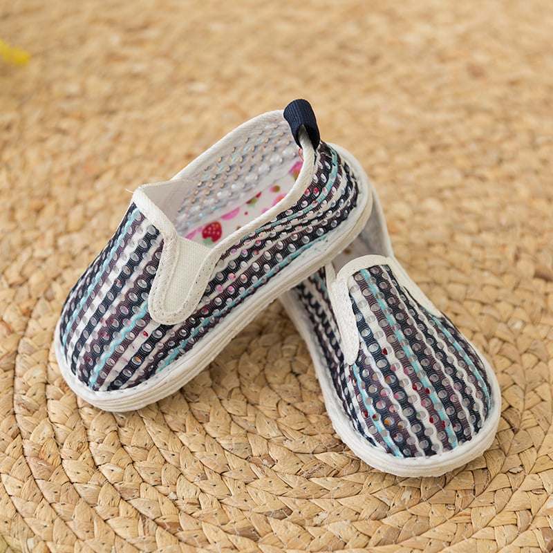 Dječje platnene cipele, gornji dio od platna, zatvaranje s elastikom, prozračne, lagane, protuklizne, ljeto, 1-3 godine